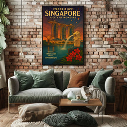 Experience Singapore A City of Wonders Poster