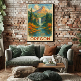 Oregon Scenic Landscape Poster