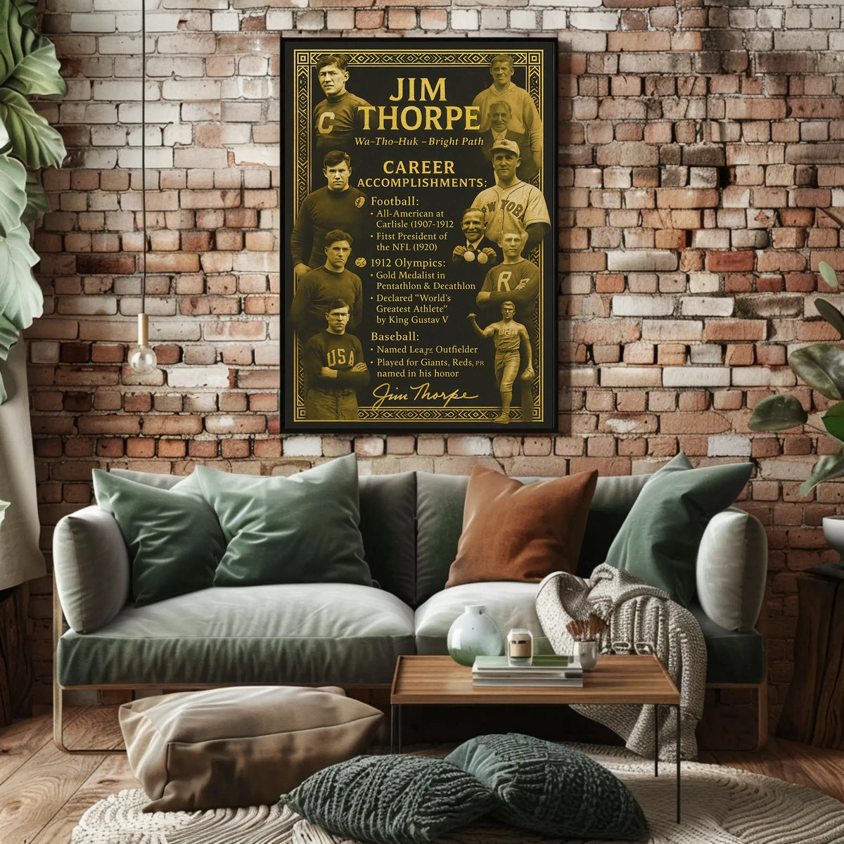 Celebrating Jim Thorpe A Sports Legend Poster