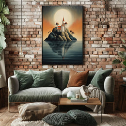 Enchanted Island Church Poster PosterGoat