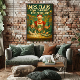 Mrs. Claus Cookie-Baking Competition Poster