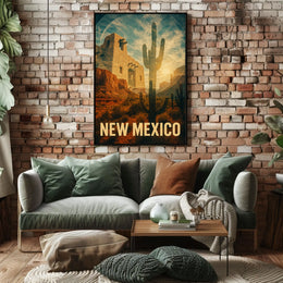New Mexico Desert Landscape Poster
