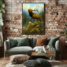 Majestic Wilderness Encounter Poster PosterGoat