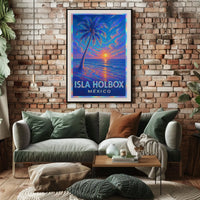 Isla Holbox Sunset Poster