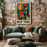 New York Abstract Poster