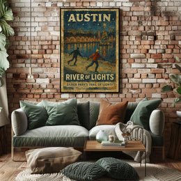 Austin River Of Lights Poster