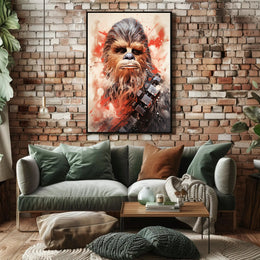 Galactic Warrior Portrait Poster