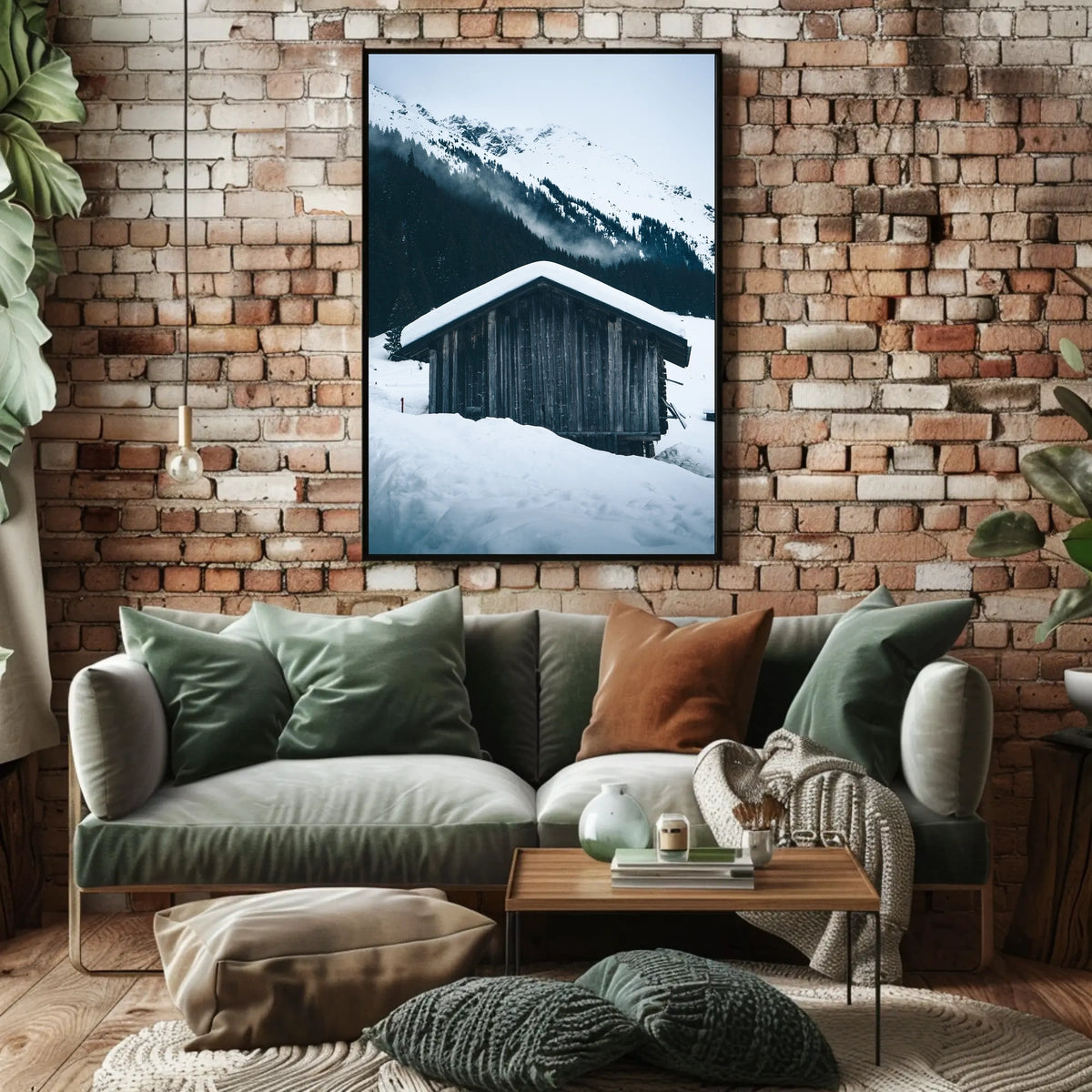 Winter Mountain Retreat Poster
