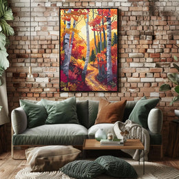 Autumn Forest Pathway Poster