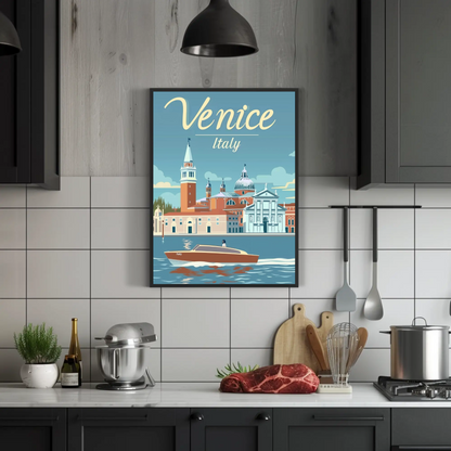 Venice, Italy Vintage Style Poster