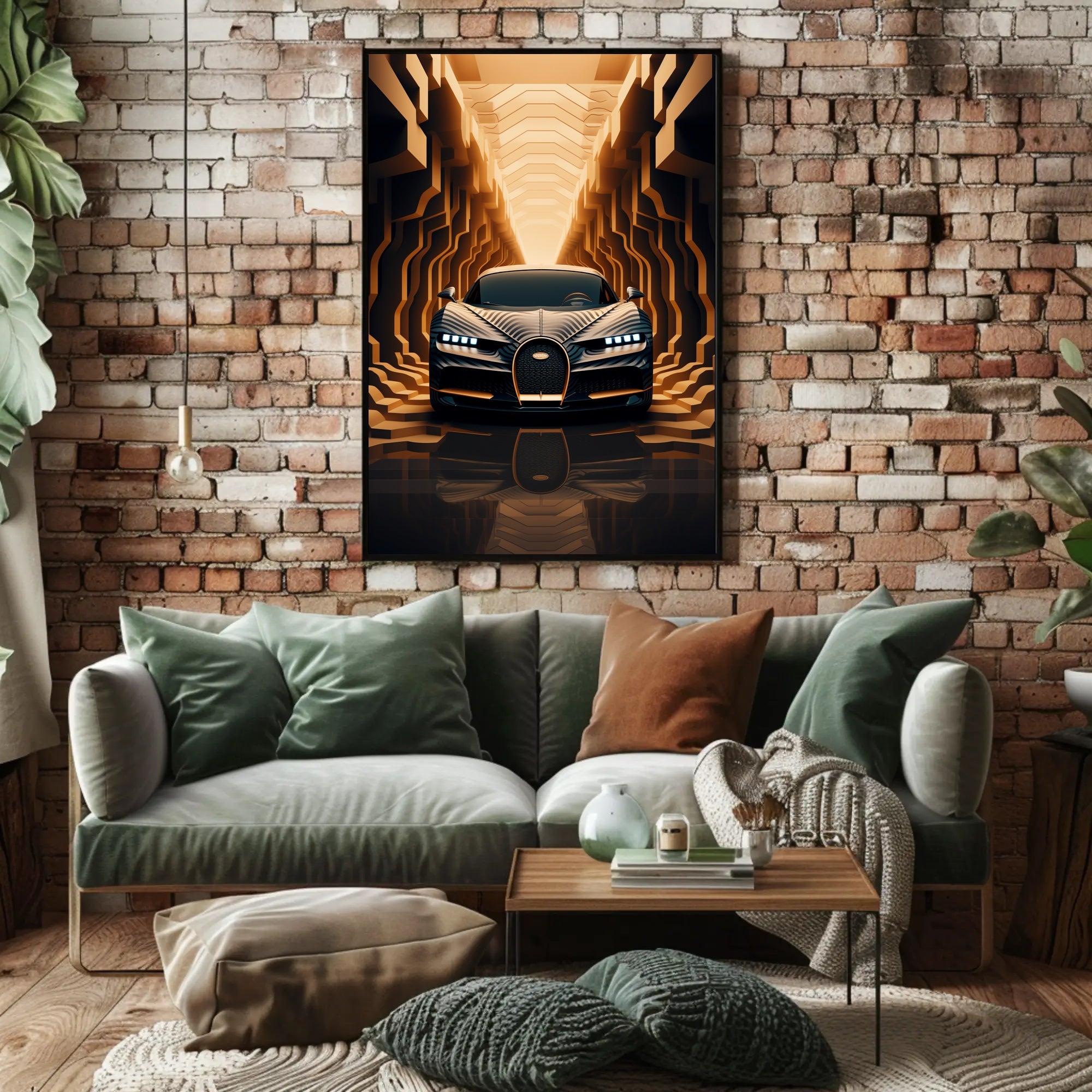 Futuristic Elegance on Wheels Poster PosterGoat