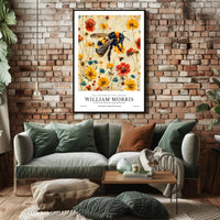 William Morris Vintage Bee Botanical Artistic Poster