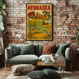 Nebraska A Journey Through Heritage Poster