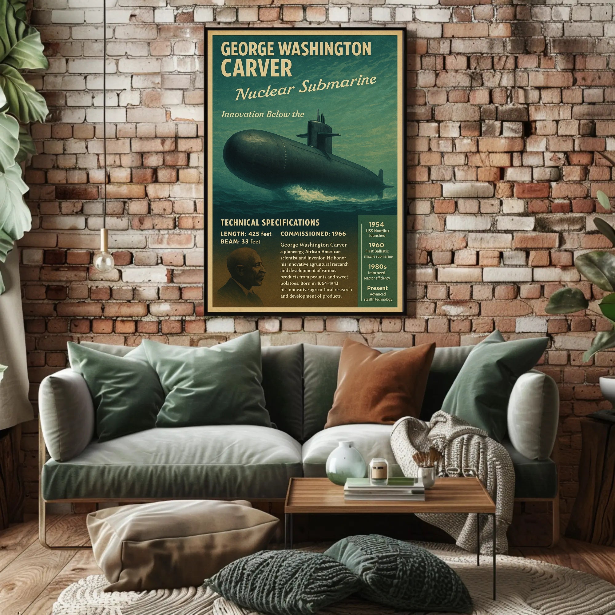 George Washington Carver  Innovation Below the Surface Poster PosterGoat
