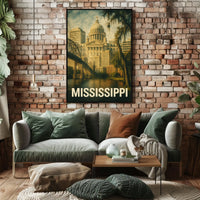 Mississippi State Capitol Poster