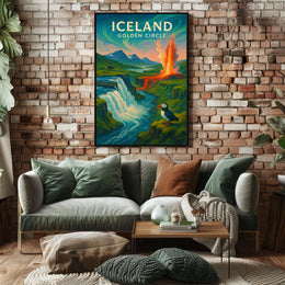 Iceland Golden Circle Poster