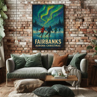 Aurora Christmas Fairbanks Poster