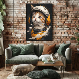 Cosmic Kitten Adventure Poster