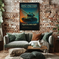 M47 Patton Tank Battlefield Giant Military Recruitment Poster PosterGoat