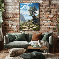 Great Basin Scenic Travel Poster Vintage Wall Art