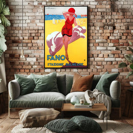 Fano Stazione Balneare Poster