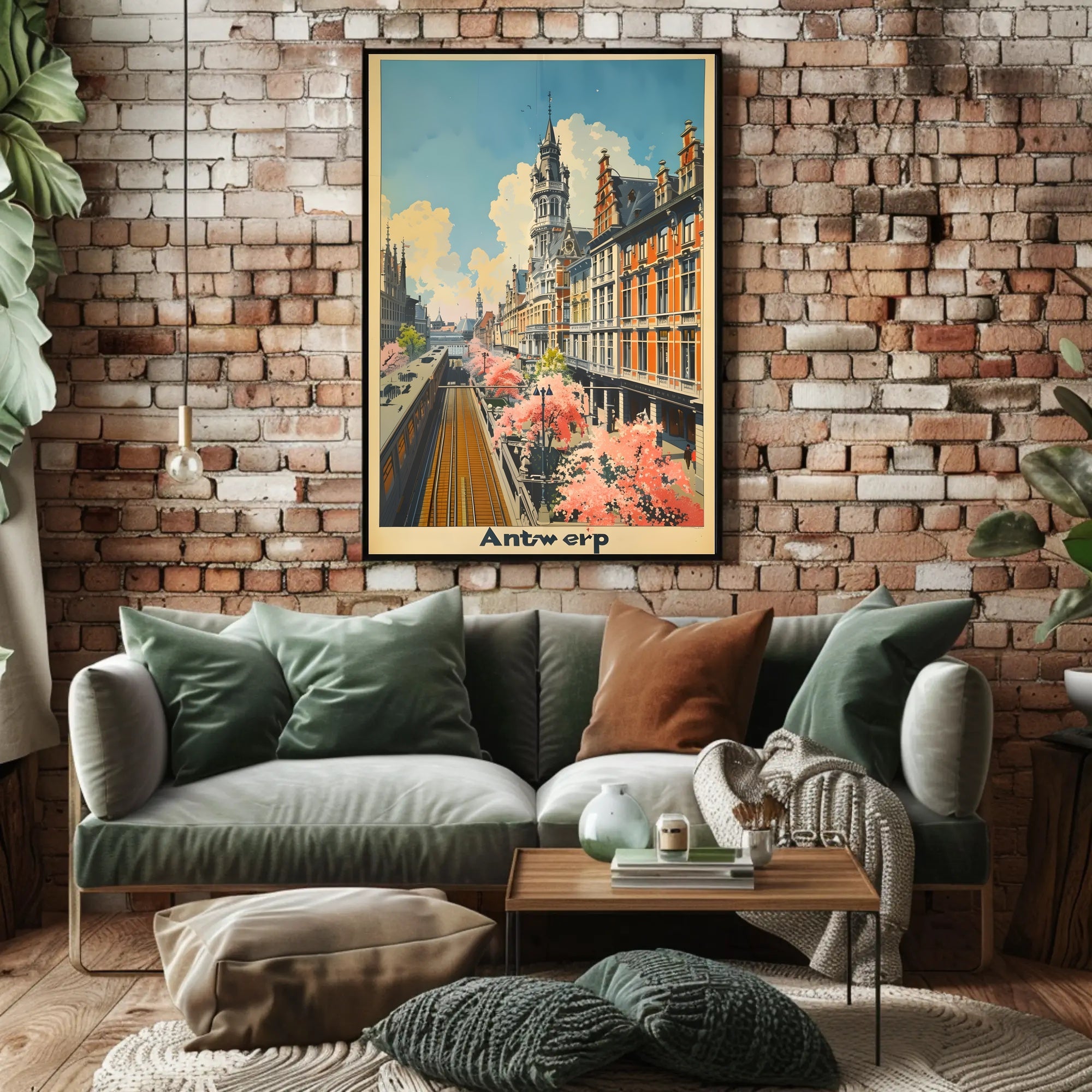 Springtime in Antwerp Poster