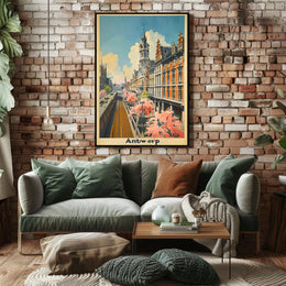 Springtime in Antwerp Poster