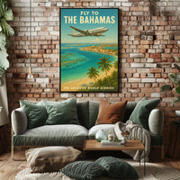 Fly to the Bahamas with Pan American World Airways Poster