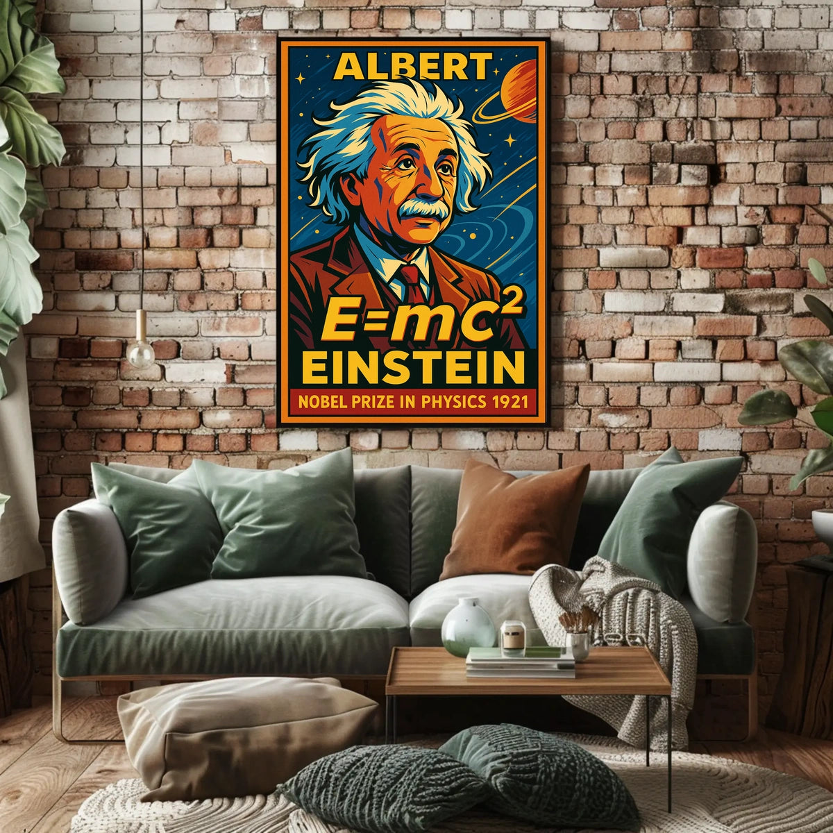 Albert Einstein Nobel Prize 1921 Vintage Physics Wall Art Timeless Scenic Inspiration Poster