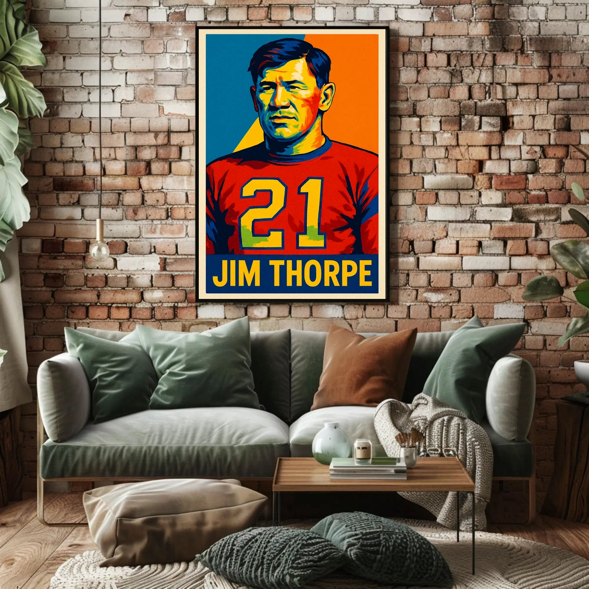 Jim Thorpe Legendary Athlete Poster