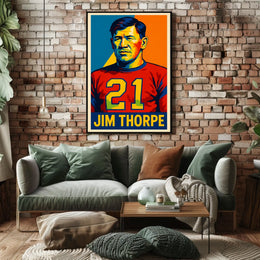 Jim Thorpe Legendary Athlete Poster