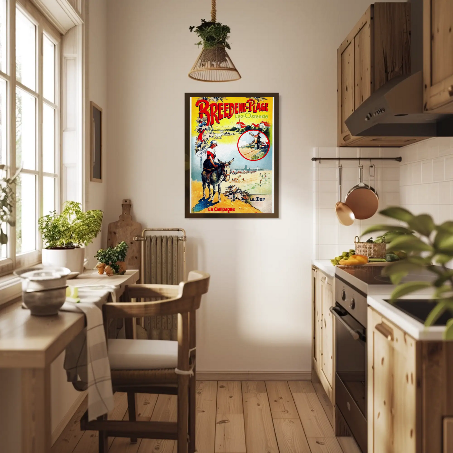Breedene-Plage, Lez-Ostende Vintage Poster