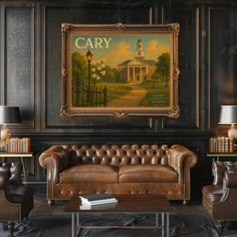 Cary Community Travel Poster Art Print