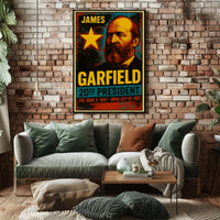 James A. Garfield 20th President of the United States Graffiti Pop Art Poster