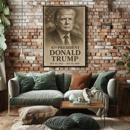 Donald Trump 47th President Poster