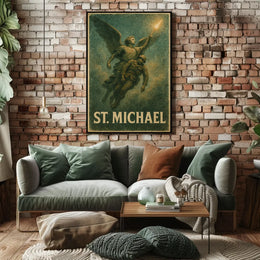 St. Michael Archangel Religious Art Poster