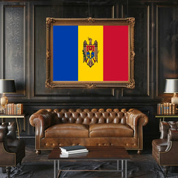Moldova, Republic of Flag Poster