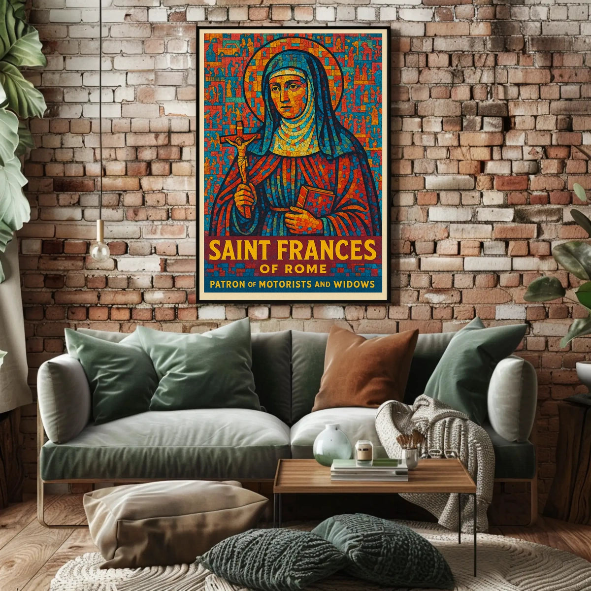 Saint Frances Of Rome Poster