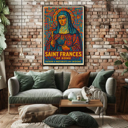 Saint Frances Of Rome Poster