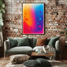 Colorful Splatter Art Poster