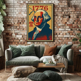 1776 George Washington Presidential Wall Poster Art