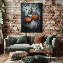 Halloween Night Jack-o'-Lantern Glow Artistic Poster