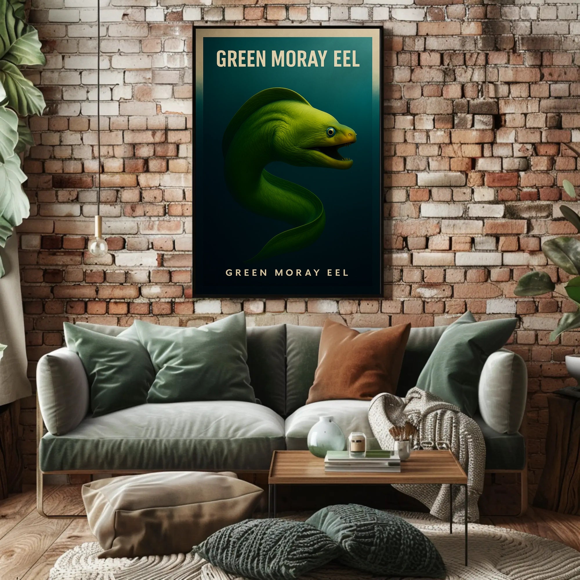 Green Moray Eel Poster