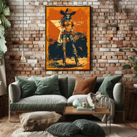 Skeleton Cowboy Poster PosterGoat