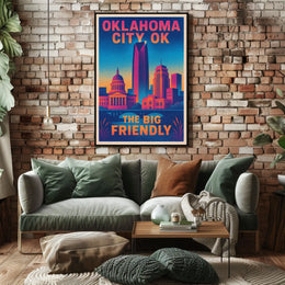 Oklahoma City The Big Friendly Poster