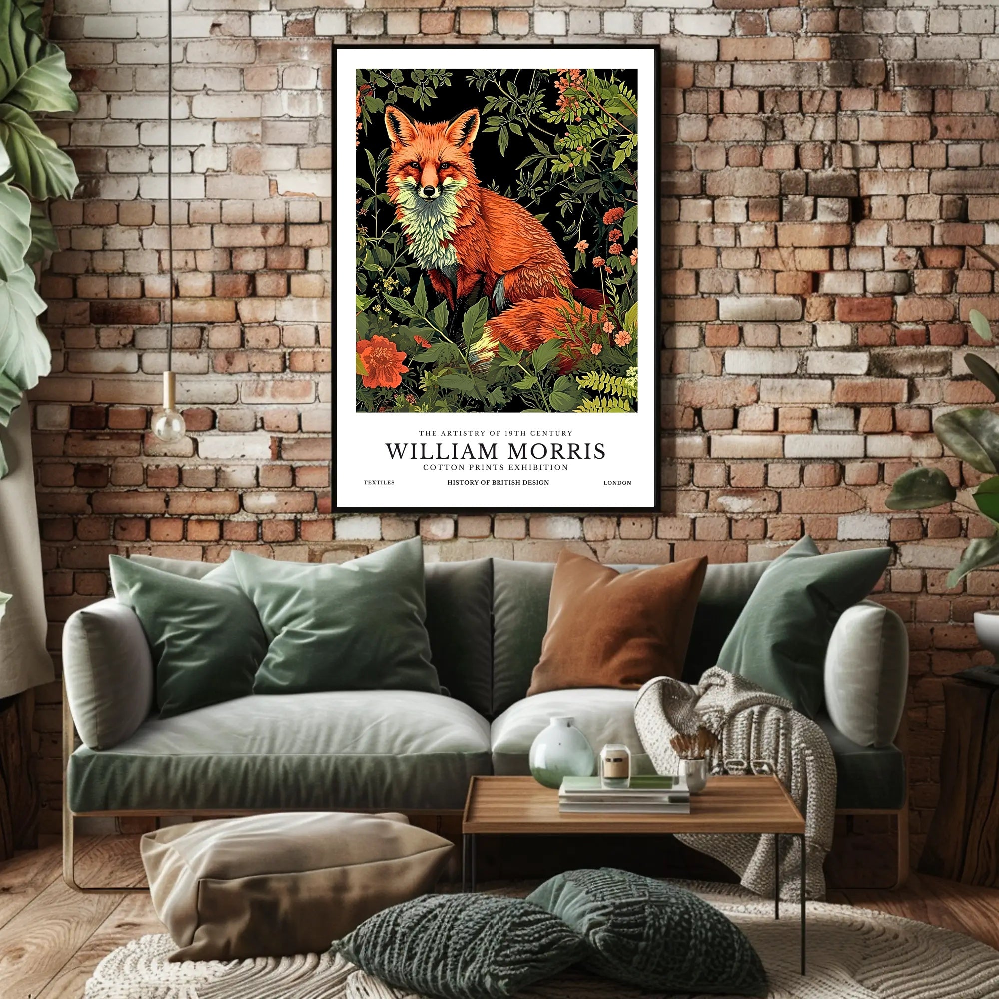 Red Fox Heritage Artwork: Cultural or Heritage Poster