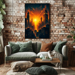 Urban Sunset Poster