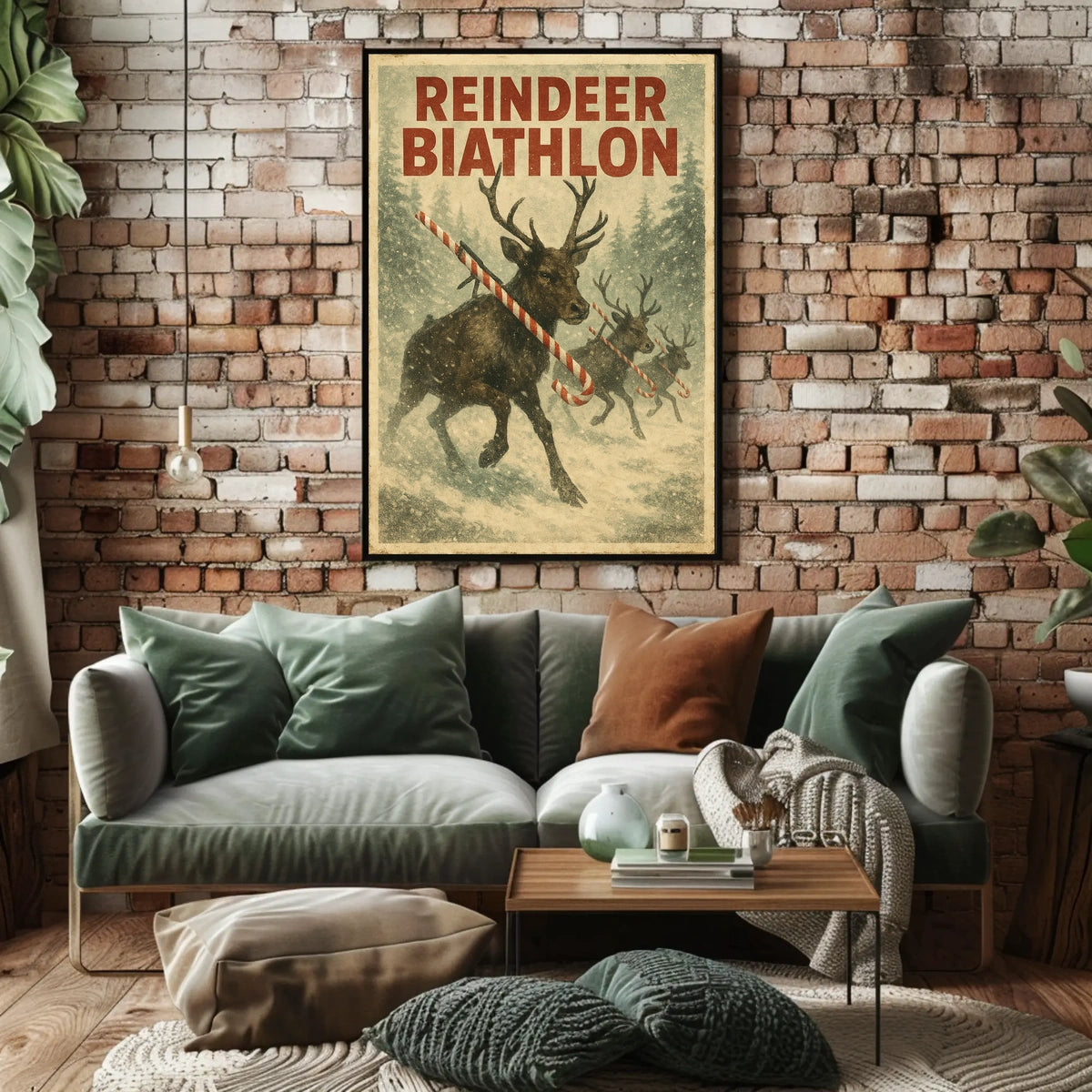 Reindeer Biathlon Poster