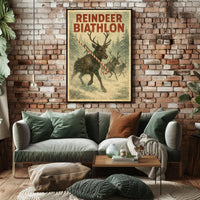 Reindeer Biathlon Poster