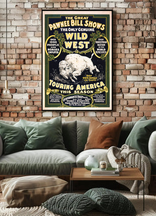 The Great Pawnee Bill Wild West Show Poster